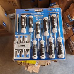 HART 20-Piece Magnetic Screwdriver Set with Comfort Grip