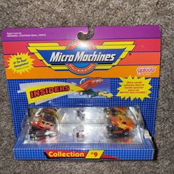 NEW (Vintage) Micro Machines INSIDERS Collection #9 Galoob Copyright 1989 SEALED