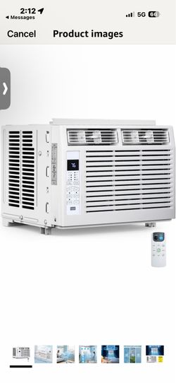 Electactic Window Air Conditioner 6,000 BTU, Window Type AC Unit with Cooling, Dry Mode, 4 Fan Speeds, 24-H Timer, Sleep Mode, Cooling for 250sq.ft Be