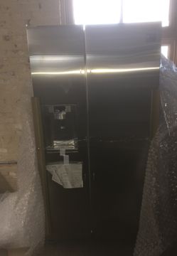 Samsung rs22hdhpnsr stainless steel refrigerator fridge freezer brand new