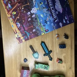 Minecraft Toy and Decor Lot