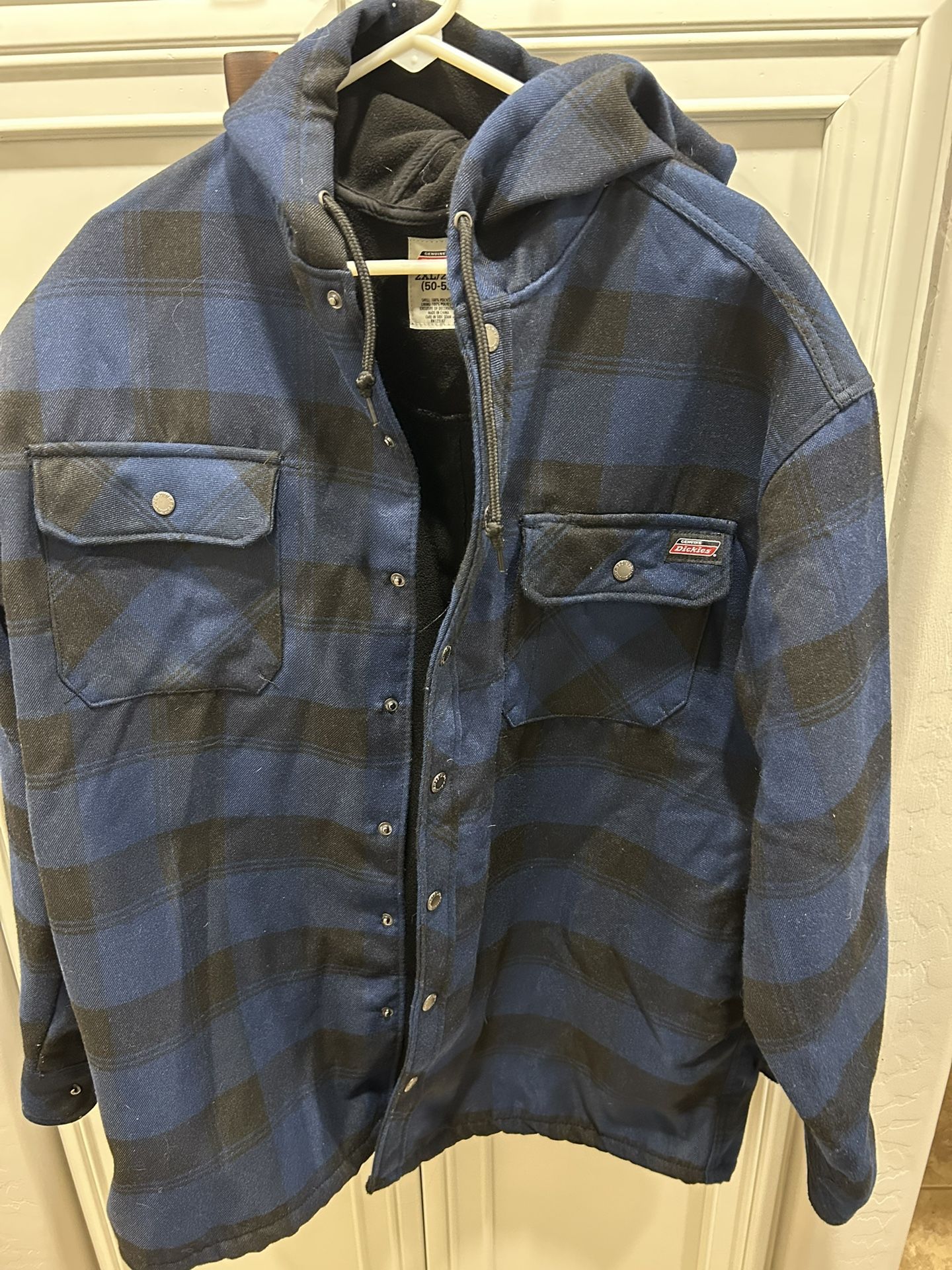 Men’s Button Up Hooded Jacket Dickies  (Surprise)
