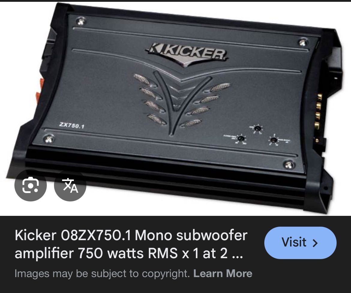 KICKER X750.1 Monoblock Amplifier