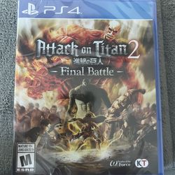 Attack On Titan 2: Final Battle PS4 PlayStation 4 Game - Brand New Sealed Anime