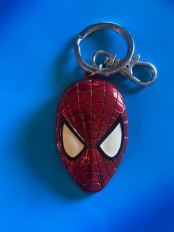 Marvel Spiderman Head Metal Keychain Keyring