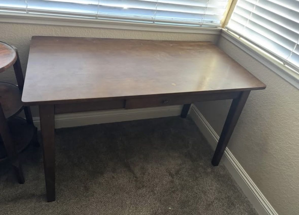 Wooden desk