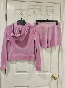 Juicy Couture Velour Hoodie & Shorts Set