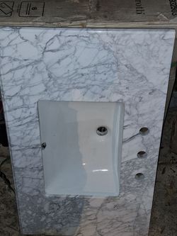 Marble Vanity Top with Undermount Sink