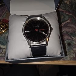 Nixon Black Leather Strap