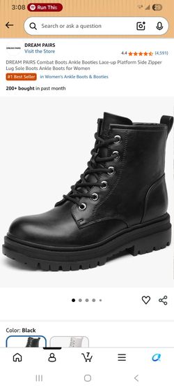 Combat boots size 6.5