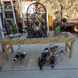 5 Metal Wine Racks - $15 for ALL Together