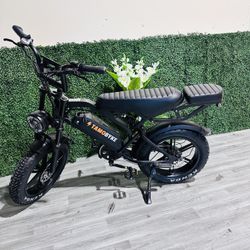 V20 pro Electric Bike for Adults/Teens Age 16+ 1500W Peak Motor,30/33mph Max Speed.48V 18.2Ah Battery,35-80Miles Max Range, 20'' Fat Tire Ebike for Co