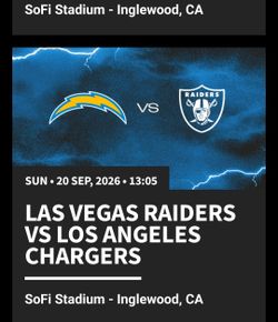 Los Angeles Chargers  vs. Raiders