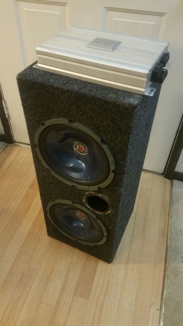 Subwoofer Kenwood and amp Reference