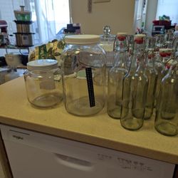 16 oz Flip Top Bottles And Brewing Jars