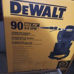 DeWalt Lothium-ion Backpack Sprayer