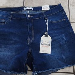 New-never Used Denim Shorts 