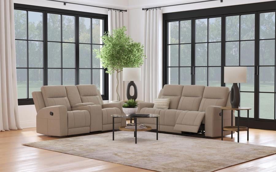  2-piece Upholstered Reclining Sofa Loveseat Set Dark Charcoal or Taupe Sillones Reclinables Recliner Set