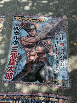 Berserk Guts Manga Anime Blanket Rug Tapestry Poster