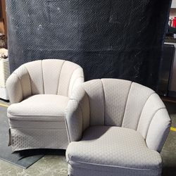 2 - Bolt down Rv Swivel Barrel Chairs