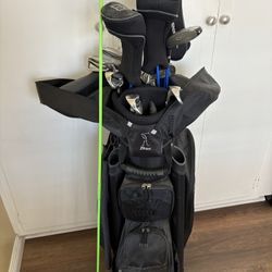 Used Golf Clubs, Bag, Balls And Hand Cart.