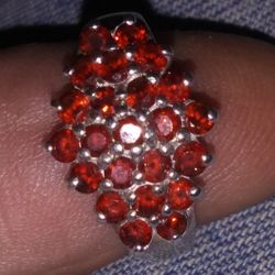 925 ..ruby Ring .