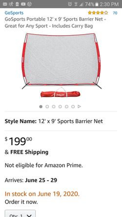 Sports barrier net
