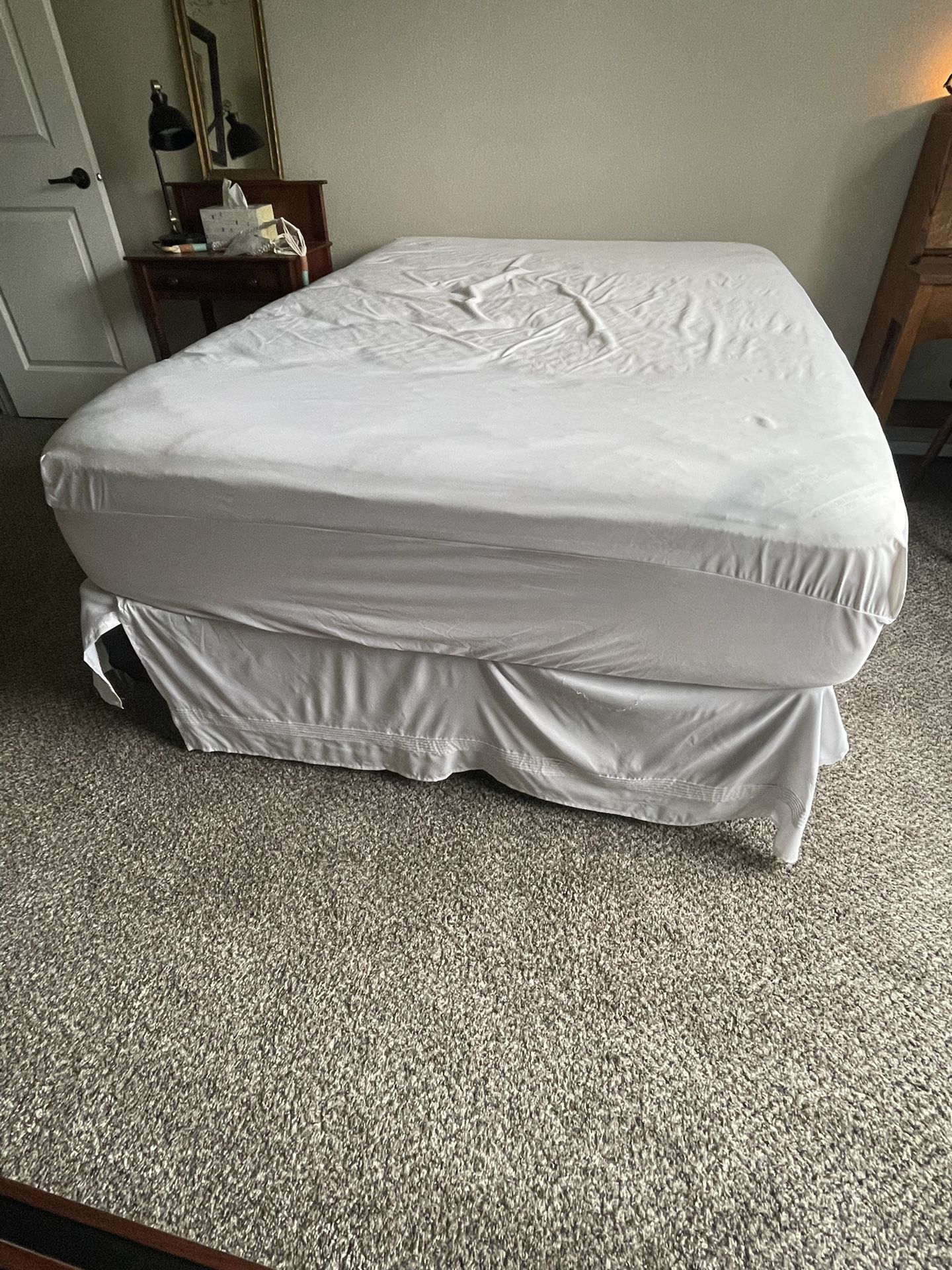 Box Spring And Mattress (Frame Sold Separately)