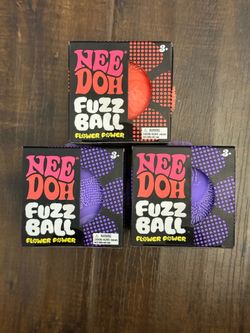 Needoh Fuzz Ball Velvet Squeeze Squishy Sealed New 100% Authentic