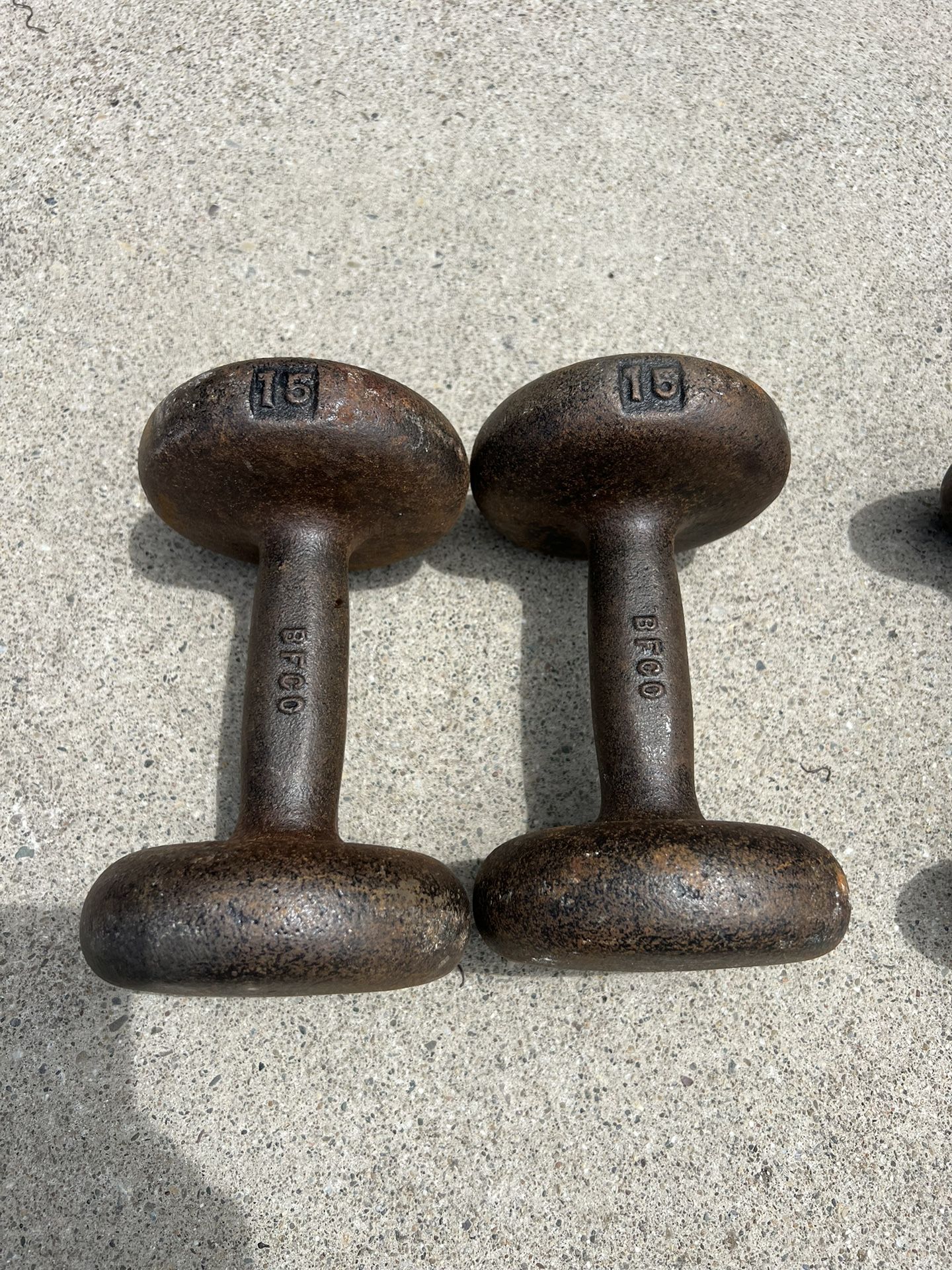 BFCO Hand Weights Dumbbell Pair 2-15 Lbs