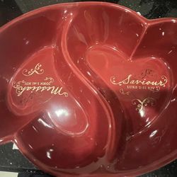 VTG Dayspring Love Came https://offerup.com/redirect/?o=RG93bi5SZWQ= Divided Dish Bible Verse Messiah & Savior
