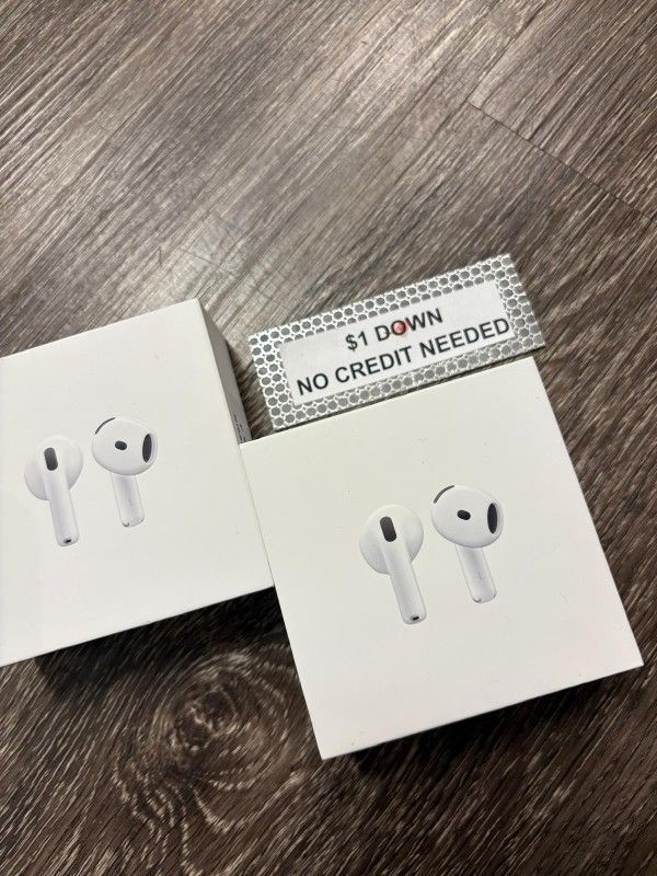 Apple AirPods 4 Bluetooth Headphones New - Only $1 Today Pay The Rest Later!