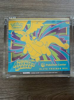 Pokemon Ascended Heroes PKC ETB  w/ Acrylic Case