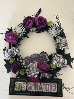 Beetlejuice theme wreath