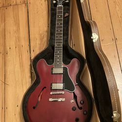 2014 Gibson ES-335 Red Satin Finish - with Hardshell Case