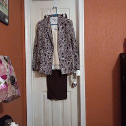3 Piece woman's Pant Suit Size 12