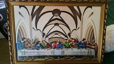The last supper panted