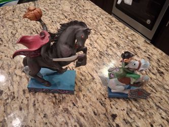 Jim Shore  Disney Headless Horseman Heads Up Ichabod Crane (contact info removed)