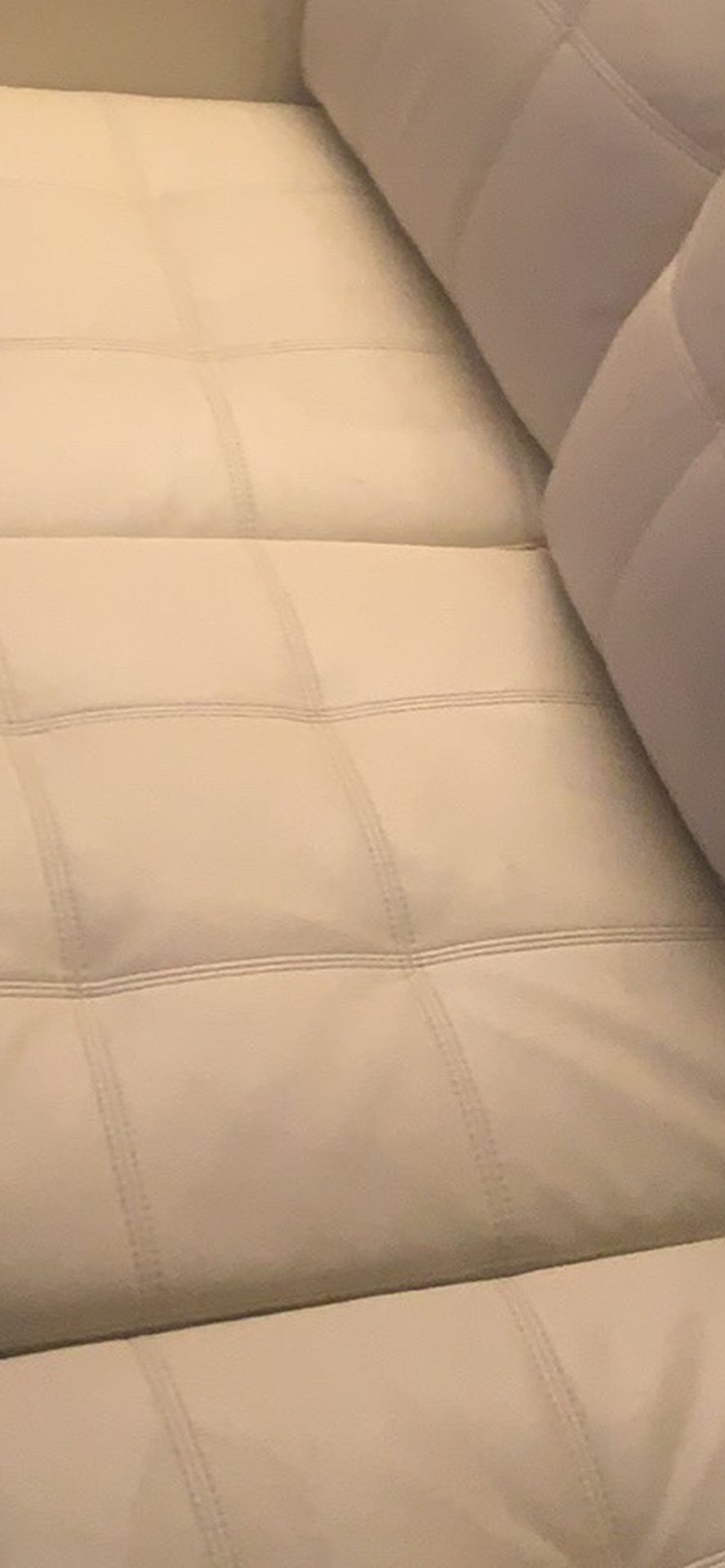 White Leather Sofa Bed