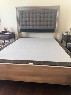 Farmhouse queen bed frame