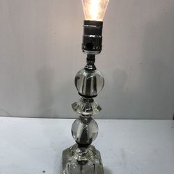 Art Deco Glass Part Table Lamp