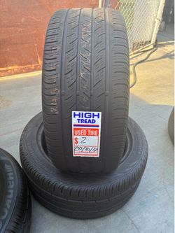 2 Continental Used Tires 245/45/17