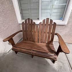 Bob’s Furniture Oak Teak Bench