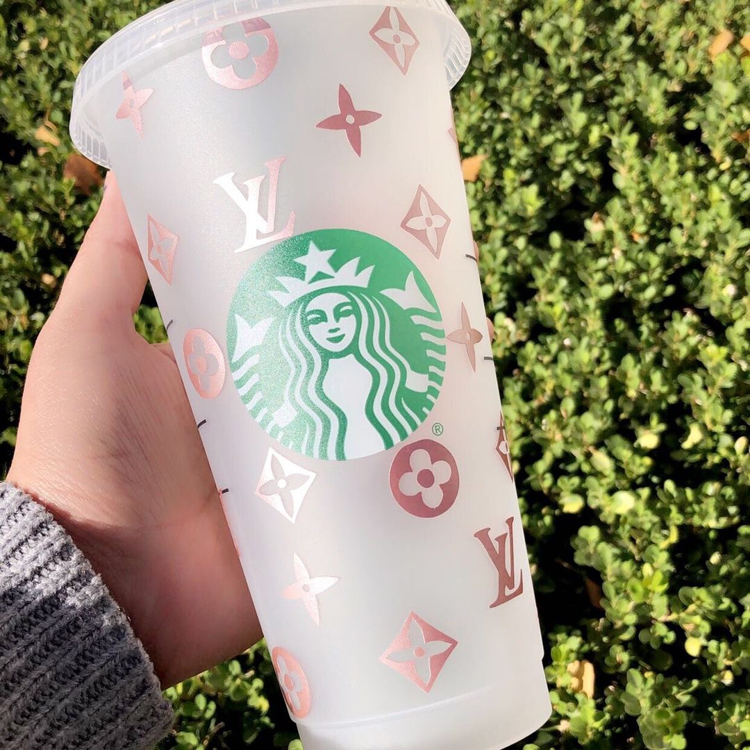 Custom LV Starbucks Cup