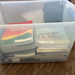 20 Pound Bin Full Of Dental Hygiene School Textbooks 