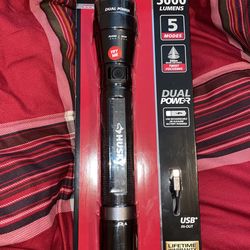 Husky 5000 Lumens Rechargeable Flashlight