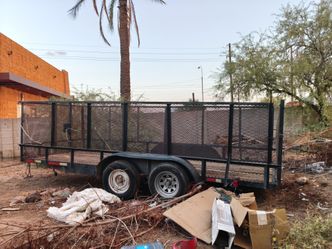 Trailer with cage box