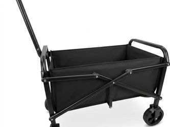 Collapsible Picnic Camping Cart, Folding Utility Beach Wagon, Garden Trolley Cart With Telescoping Handle-For Shopping Camping Garden Beach Grocery