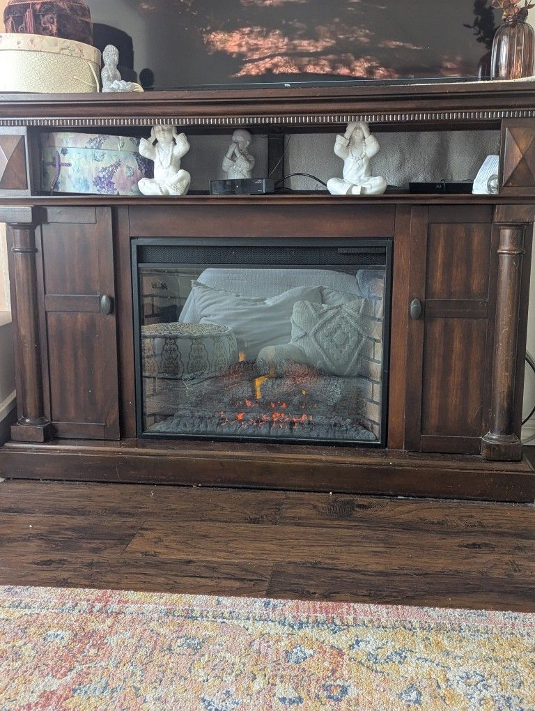 Fireplace TV Stand