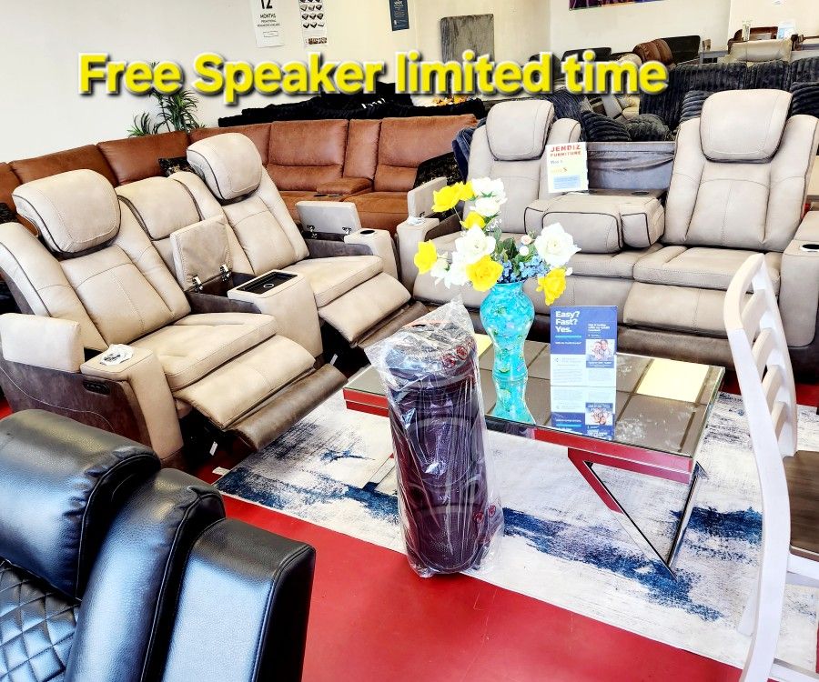 Promotion On Livingroom Furniture Sectional Couches Sofa Free Speaker Limited Time